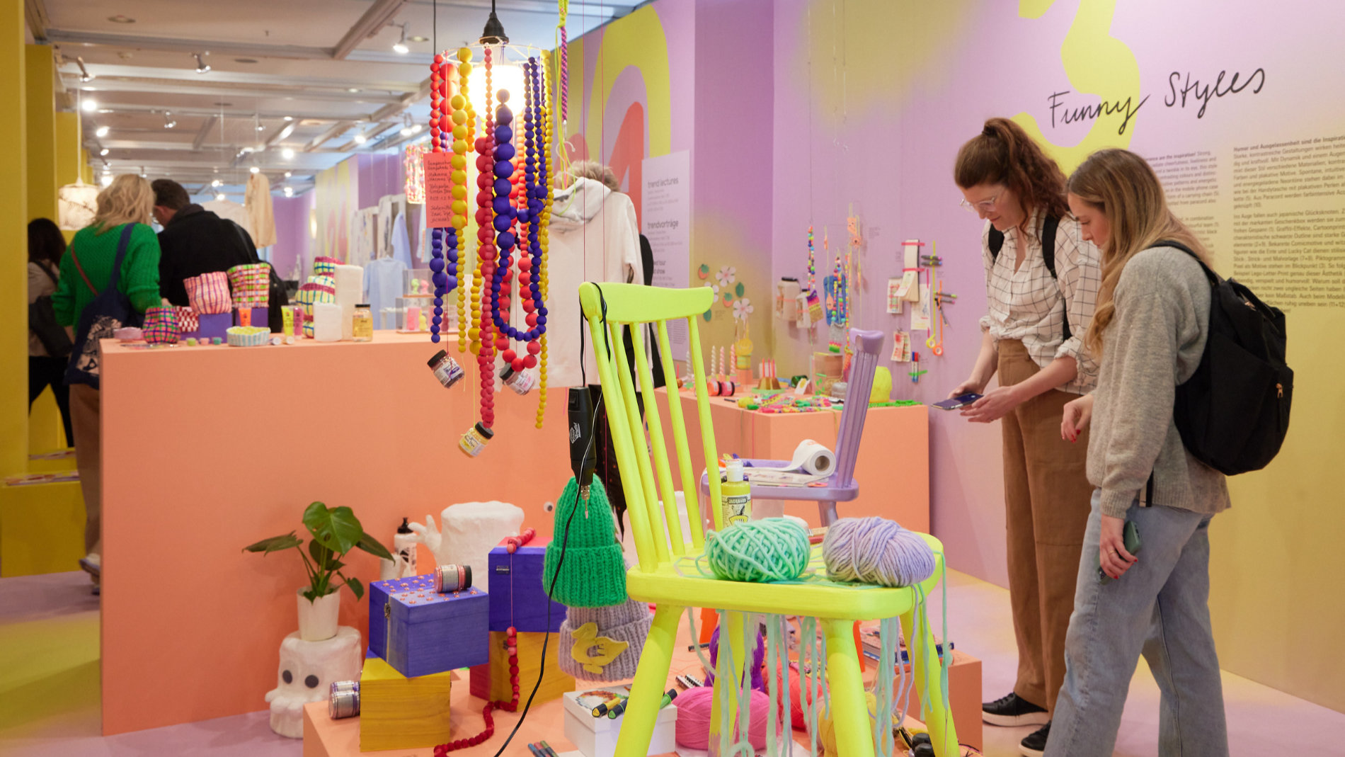 Visitors are looking at the latest DIY trends at Creativeworld